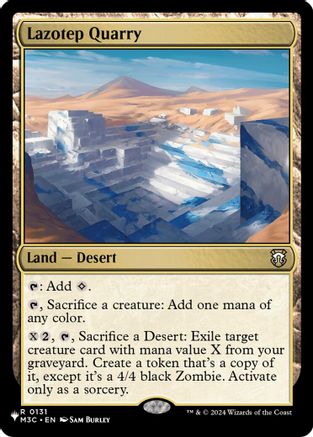 Lazotep Quarry (LIST-131) - The List Reprints - Card Brawlers