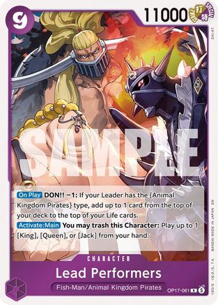 Lead Performers (OP17-061) - The World's Strongest Warriors Foil - Card Brawlers