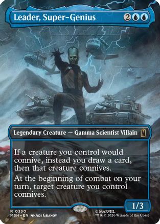Leader, Super-Genius (Borderless) (MSH-330) - Marvel Super Heroes Foil - Card Brawlers