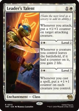 Leader's Talent (TMT-013) - Teenage Mutant Ninja Turtles Foil - Card Brawlers