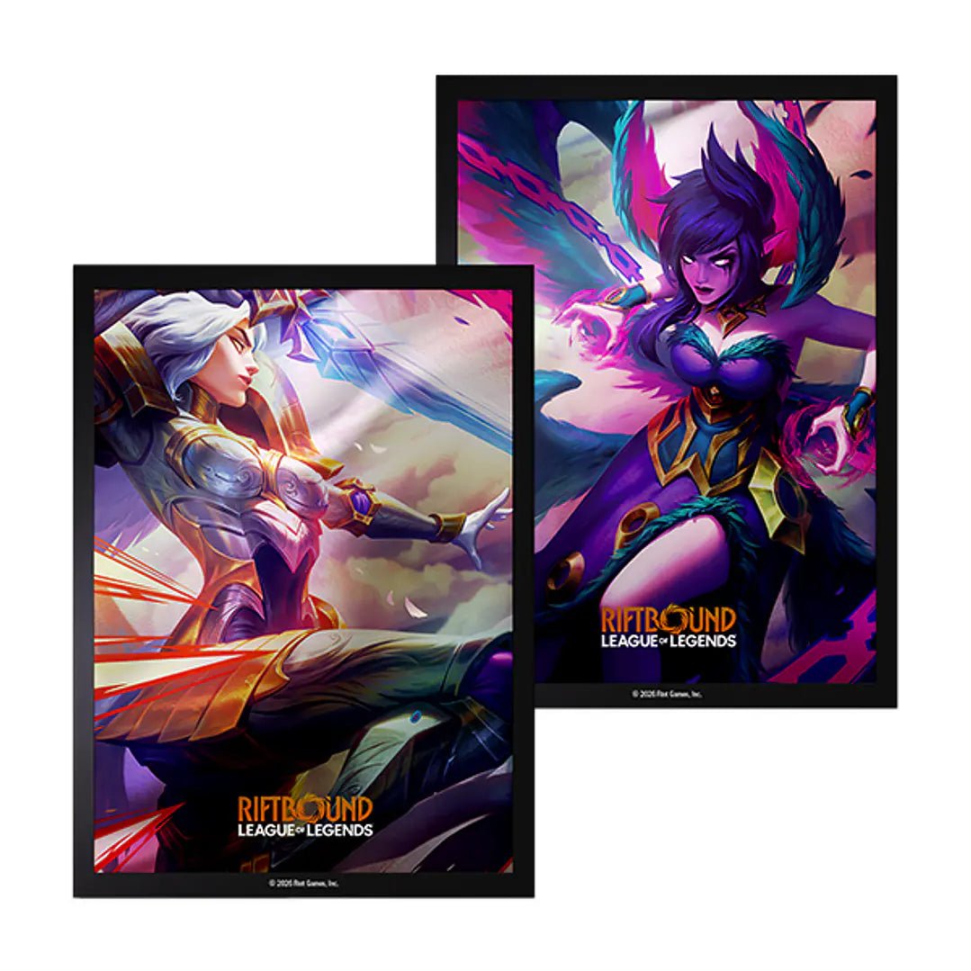 League of Legends: Riftbound TCG - Vendetta - 100ct Art Sleeves - Kayle vs Morgana - Card Brawlers