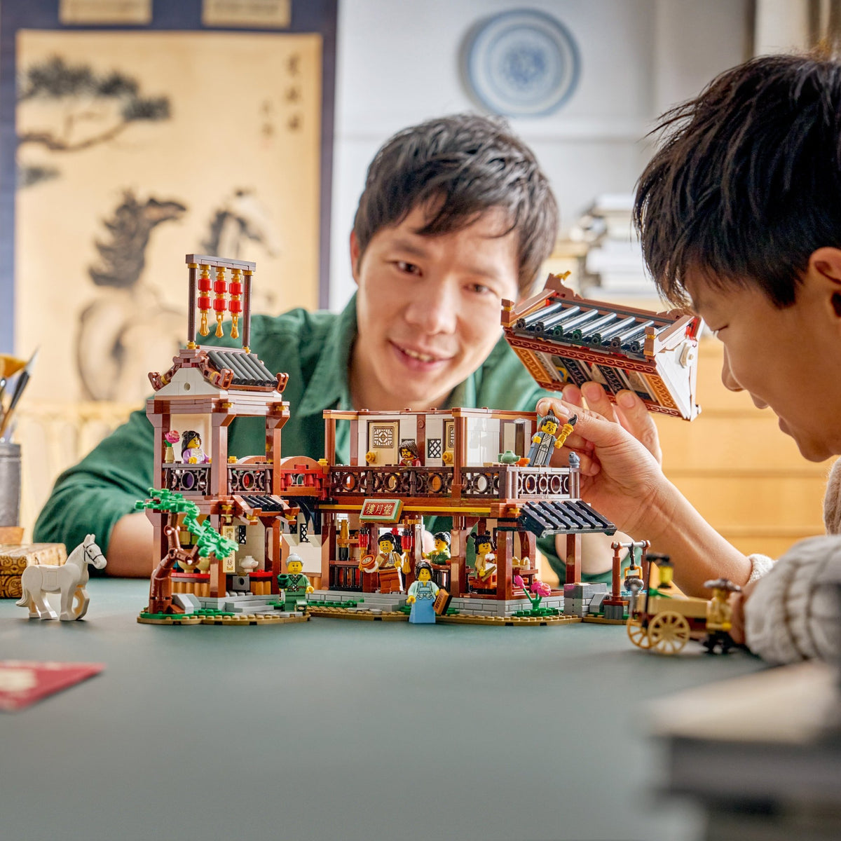 LEGO - Chinese Festivals Ancient Moon-Gazing Inn - Building Kit - 80121 - Card Brawlers