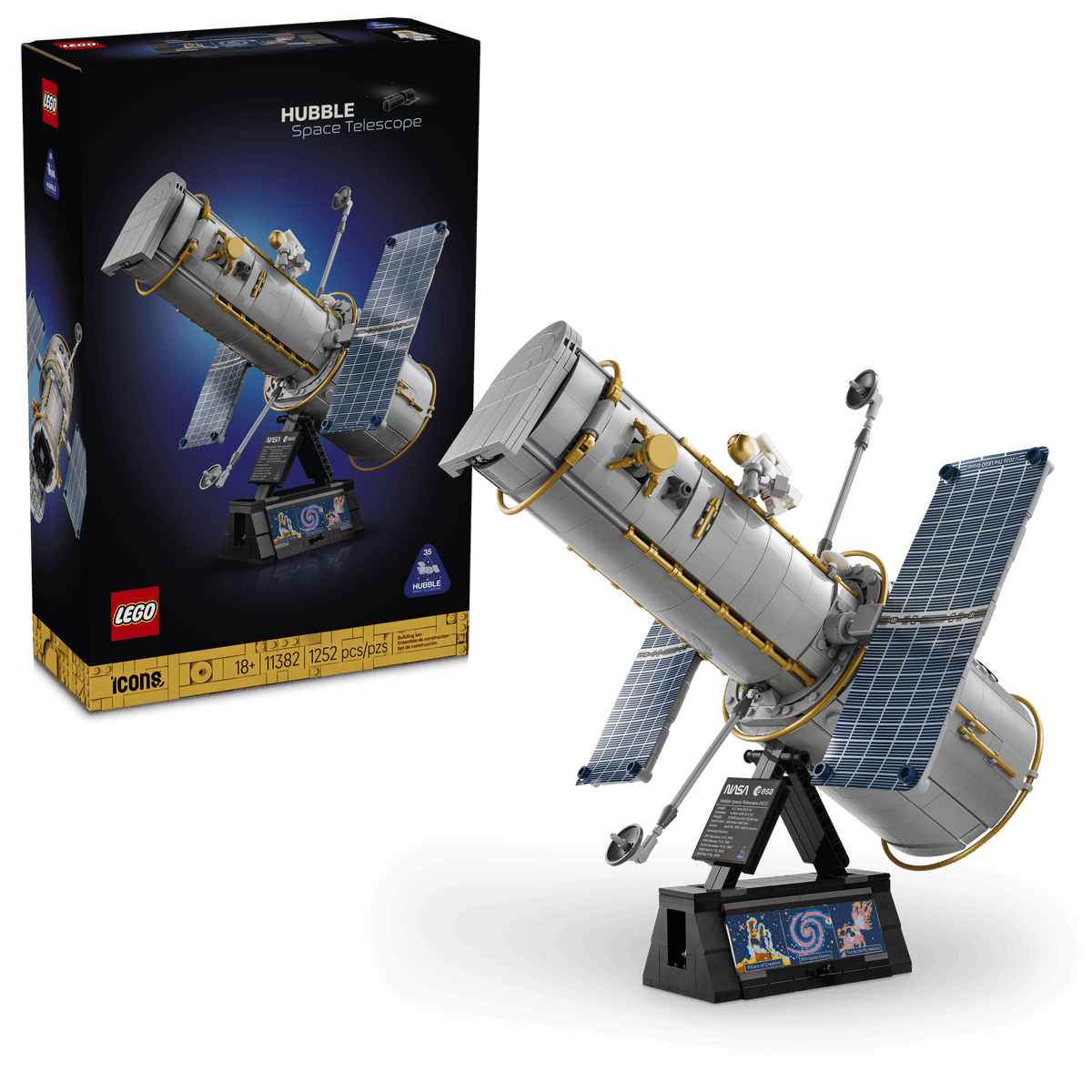 LEGO - Icons - Hubble Space Telescope - Building Kit - 11382 - Card Brawlers