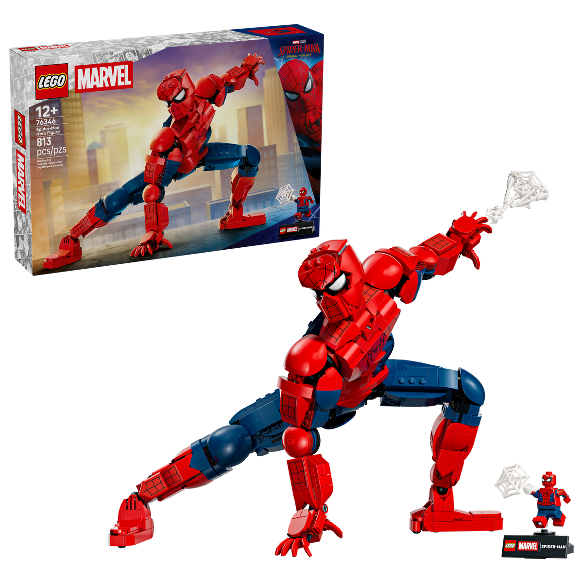 LEGO - Marvel - Spider-Man Hero Figure - Building Kit - 76346 - Card Brawlers