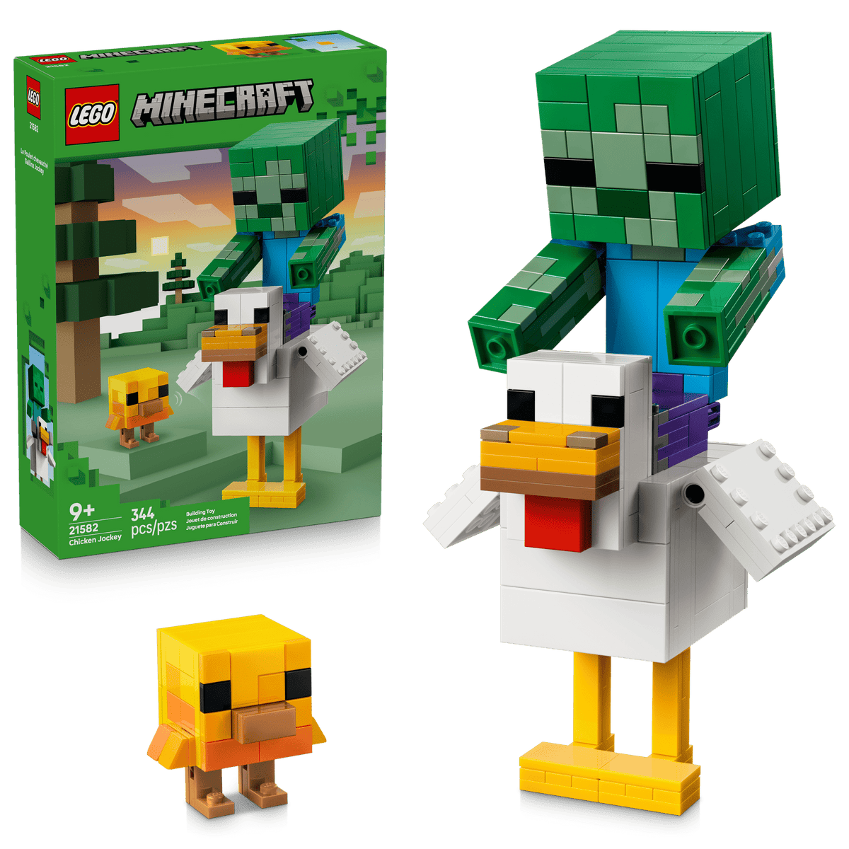 LEGO - Minecraft - Chicken Jockey - Building Kit - 21582 - Card Brawlers