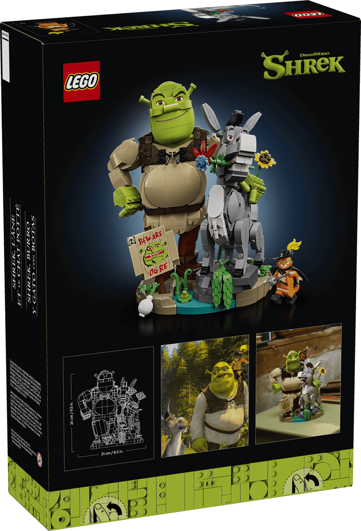 LEGO - Shrek - Shrek, Donkey & Puss in Boots - Building Kit - 72423 - Card Brawlers