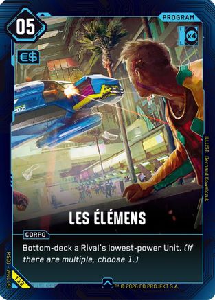 Les Elemens (133) - Welcome to Night City Retail - Card Brawlers