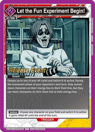 Let the Fun Experiment Begin! (Release Event) (UE19BT/SMD-1-080) - UE19BT SAKAMOTO DAYS Release Event Cards - Card Brawlers