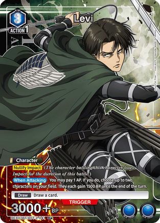 Levi (041) (R*) (UEX07BT/AOT-2-041) - UEX07BT Attack on Titan Vol 2 Foil - Card Brawlers
