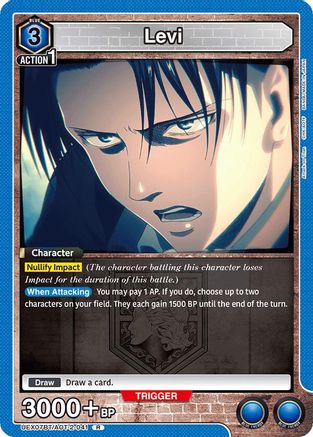 Levi (041) (UEX07BT/AOT-2-041) - UEX07BT Attack on Titan Vol 2 Foil - Card Brawlers