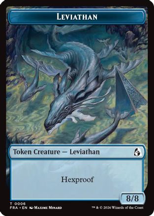 Leviathan // Beast Double-Sided Token (FRA-6 // 8) - Reality Fracture - Card Brawlers