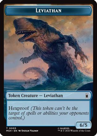 Leviathan // Food Double-Sided Token (MSH-5 // 19) - Marvel Super Heroes - Card Brawlers