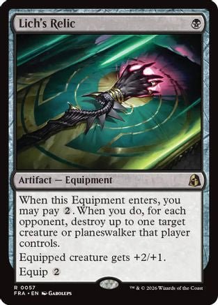 Lich's Relic (FRA-057) - Reality Fracture - Card Brawlers