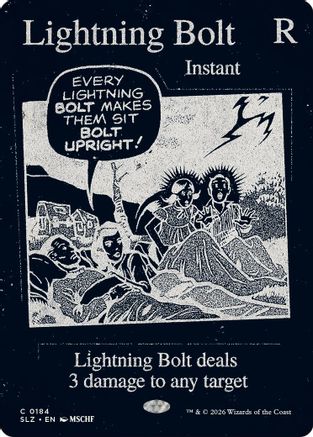Lightning Bolt (0184) (SLZ-184) - Secret Lair x MSCHF: The Zeta Set - Card Brawlers