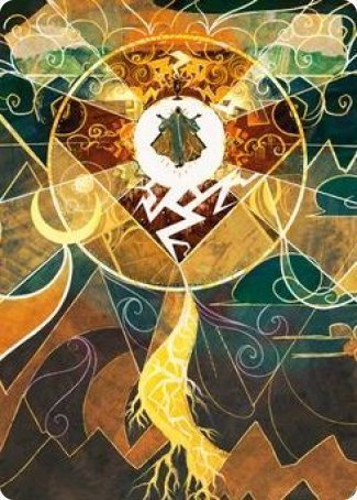 Lightning Bolt Art Card [Strixhaven: School of Mages Art Series] - Card Brawlers