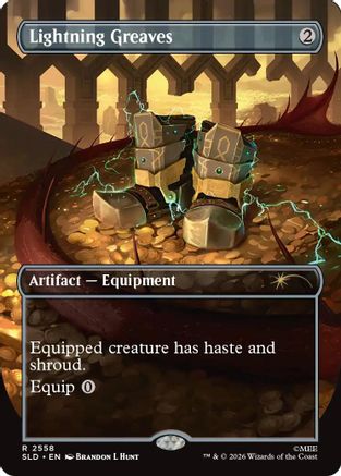 Lightning Greaves (2558) (SLD-2558) - Secret Lair Drop Series Foil - Card Brawlers