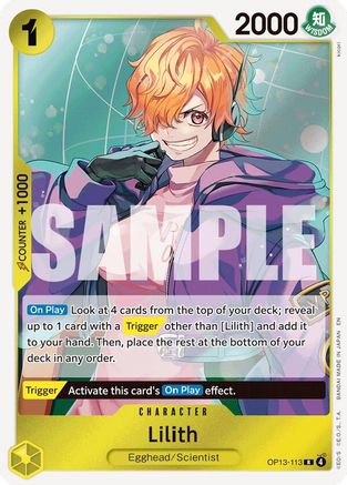 Lilith (OP13-113) - Carrying On His Will Foil - Card Brawlers