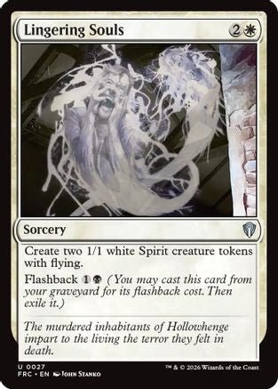Lingering Souls (FRC-027) - Commander: Reality Fracture - Card Brawlers