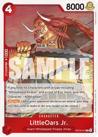 LittleOars Jr. (OP16-017) - The Time of Battle Foil - Card Brawlers