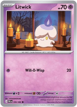 Litwick (036/null) [ME05 Pitch Black] - Card Brawlers