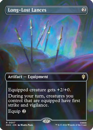 Long-Lost Lances (Borderless) (HOC-007) - The Hobbit: Eternal-Legal - Card Brawlers