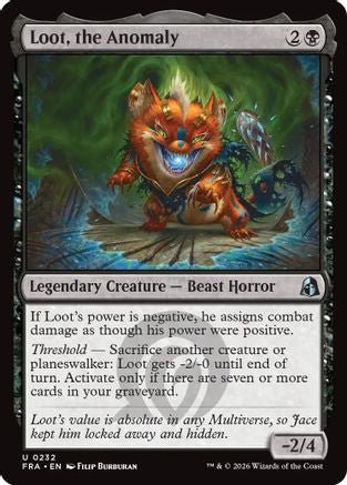 Loot, the Anomaly (FRA-232) - Reality Fracture - Card Brawlers