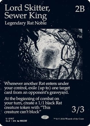 Lord Skitter, Sewer King (0167) (SLZ-167) - Secret Lair x MSCHF: The Zeta Set - Card Brawlers