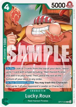 Lucky.Roux (OP17-033) - The World's Strongest Warriors Foil - Card Brawlers