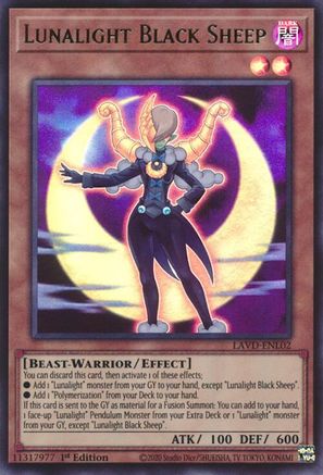 Lunalight Black Sheep (UR) (LAVD-ENL02) - Legendary Arc-V Decks 1st Edition - Card Brawlers