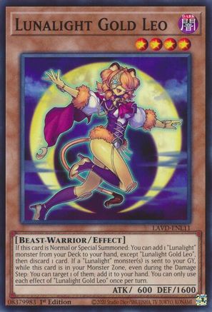 Lunalight Gold Leo (LAVD-ENL11) - Legendary Arc-V Decks 1st Edition - Card Brawlers