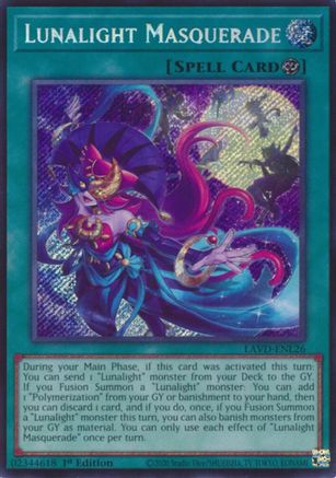 Lunalight Masquerade (Secret Rare) (LAVD-ENL26) - Legendary Arc-V Decks 1st Edition - Card Brawlers