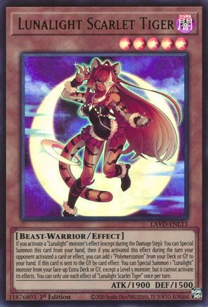 Lunalight Scarlet Tiger (LAVD-ENL13) - Legendary Arc-V Decks 1st Edition - Card Brawlers