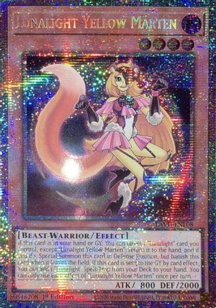 Lunalight Yellow Marten (Starlight Rare) (LAVD-ENL08) - Legendary Arc-V Decks 1st Edition - Card Brawlers