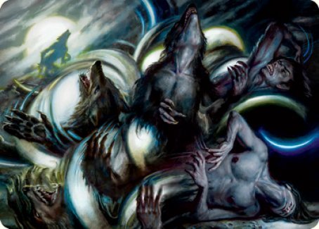Lunar Rejection Art Card [Innistrad: Crimson Vow Art Series] - Card Brawlers