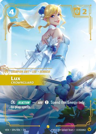 Lux - Crownguard (SP6/006) - Vendetta Foil - Card Brawlers