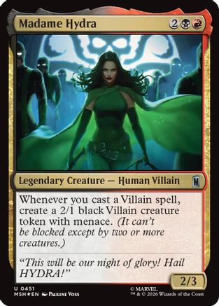 Madame Hydra (Surge Foil) (MSH-451) - Marvel Super Heroes Foil - Card Brawlers