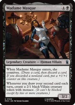 Madame Masque (MSH-104) - Marvel Super Heroes Foil - Card Brawlers