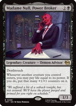 Madame Null, Power Broker (TMT-066) - Teenage Mutant Ninja Turtles - Card Brawlers