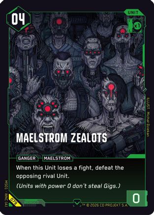 Maelstrom Zealots (079) - Welcome to Night City Retail - Card Brawlers
