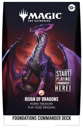 Magic: The Gathering - Foundations - Commander Deck - Reign of Dragons - Card Brawlers