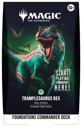 Magic: The Gathering - Foundations - Commander Deck - Tramplesaurus Rex - Card Brawlers
