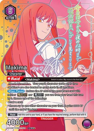 Makima (024) (SR***) (UE22BT/CSM-1-024) - UE22BT CHAINSAW MAN Foil - Card Brawlers