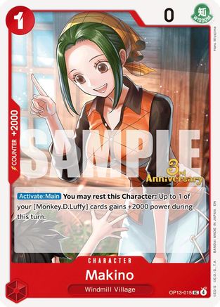 Makino (OP13-015) - Carrying On His Will: 3rd Anniversary Tournament Cards - Card Brawlers