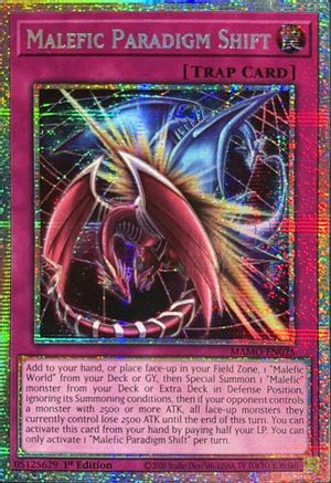 Malefic Paradigm Shift (Starlight Rare) (MAMO-EN025) - Magnificent Monsters 1st Edition - Card Brawlers