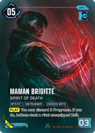 Maman Brigitte - Spirit of Death (015) - Night City Brawl Season 1 Foil - Card Brawlers