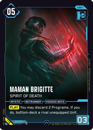 Maman Brigitte - Spirit of Death (118) - Welcome to Night City Retail - Card Brawlers
