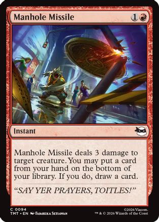 Manhole Missile (TMT-094) - Teenage Mutant Ninja Turtles Foil - Card Brawlers