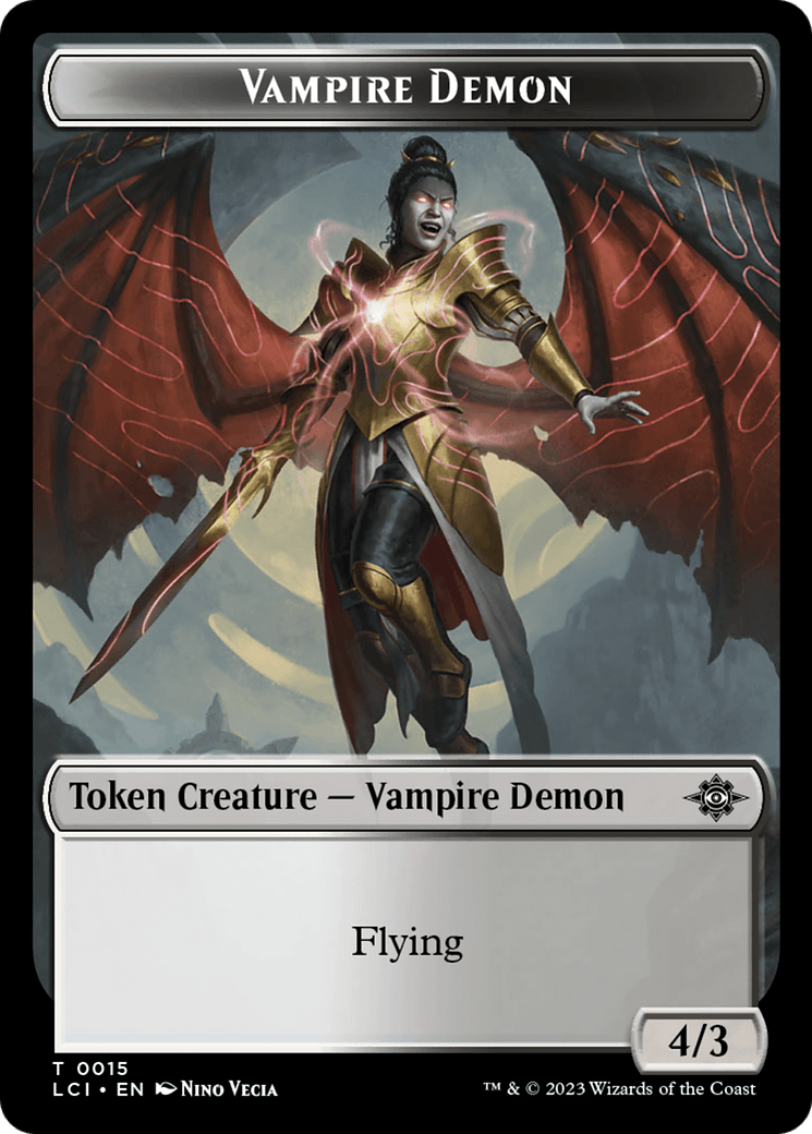 Map // Vampire Demon Double - Sided Token [The Lost Caverns of Ixalan Tokens] - Card Brawlers