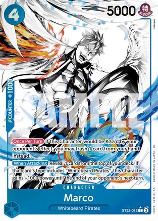 Marco (Parallel) (ST22-012) - Starter Deck 22: Ace & Newgate Foil - Card Brawlers