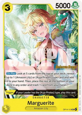 Marguerite (OP14-113) - The Azure Sea's Seven Release Event Cards - Card Brawlers